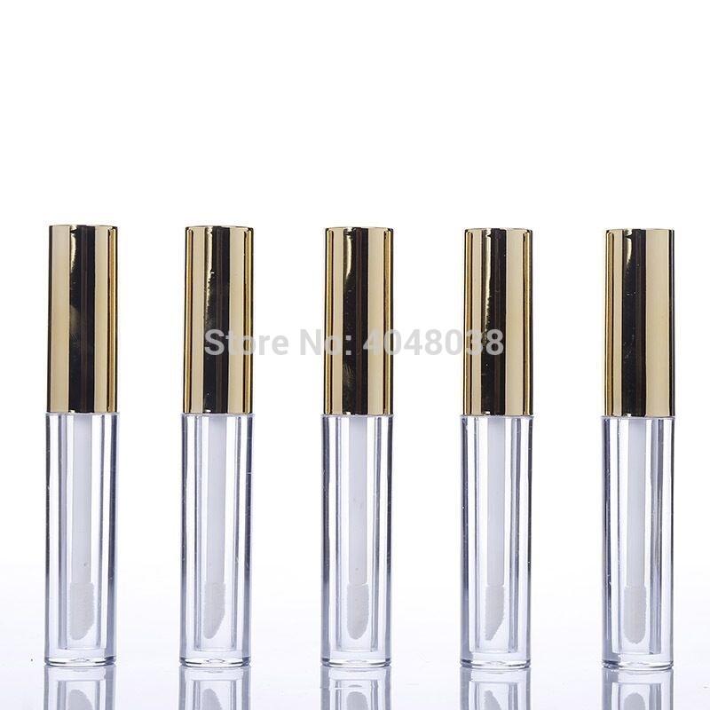

1ML 5ML 10ML Lip Gloss Tubes Gold Silver Clear Cosmetic Packaging Lipgloss Wand Tubes Empty Lip Gloss Bulk 10pcs 30pcs