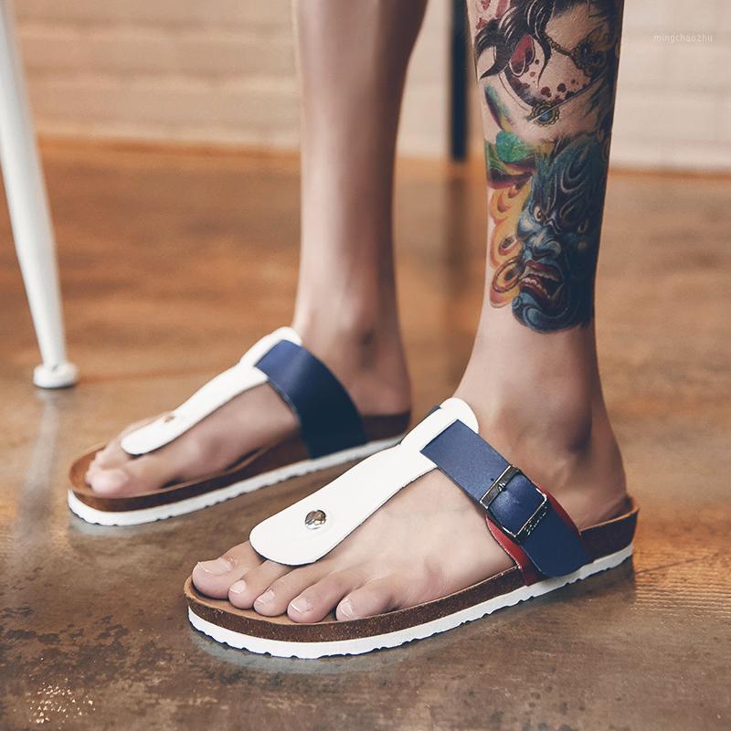 

Summer Beach Lovers Slippers Men's Slippers Fashion Indoor & Outdoor Flip Flops Men Non-slide Casual Slippe 20201, Black