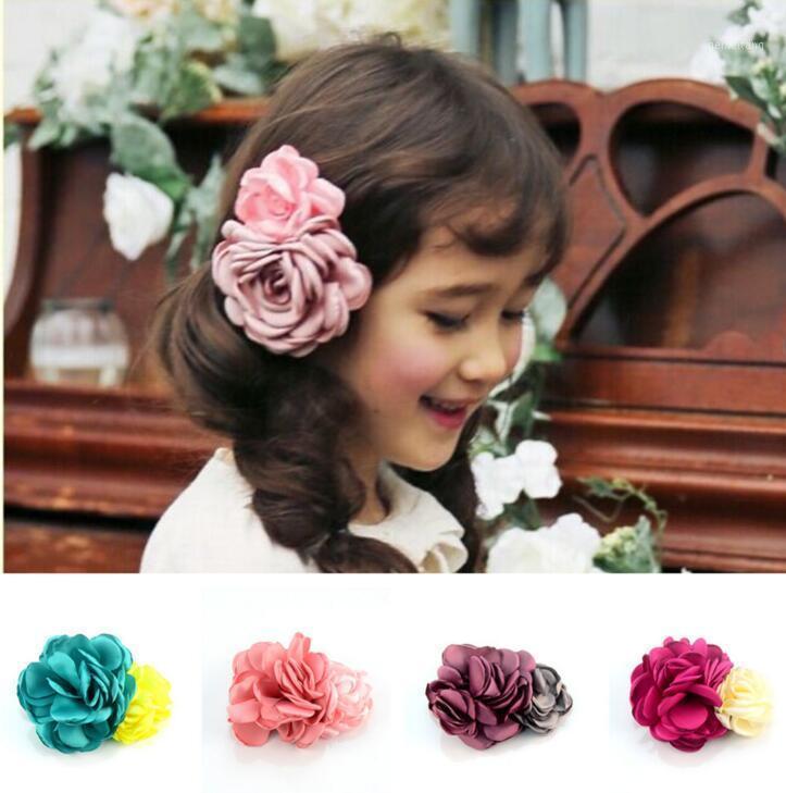 

Fashion Burned Rose Flower Hair Clip Floral Kids Hairpin Woman Barrette Girls Accessories1