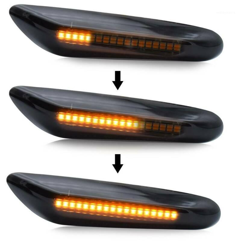 

Emergency Lights Smoke LED Side Marker Turn Signal Indicator Light Lamp For E90 E92 E60 E87 E82 Pair