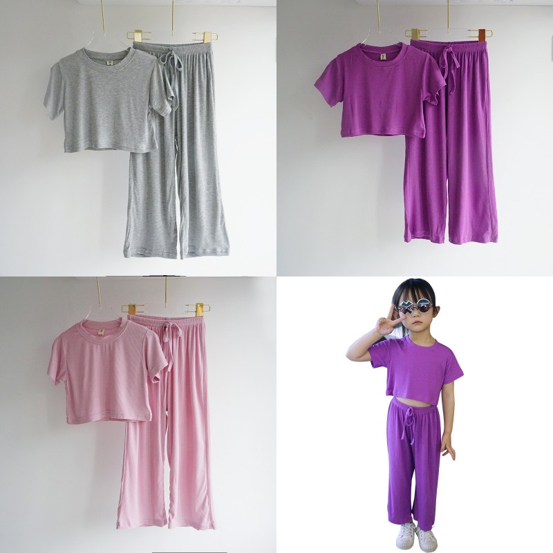 

INS Summer New Arrival Girls Fashion 2 Pieces Suit Top+pants Blank Cotton Quality Kids Sets Straps Trousers Girls Clothes 537 K2, White