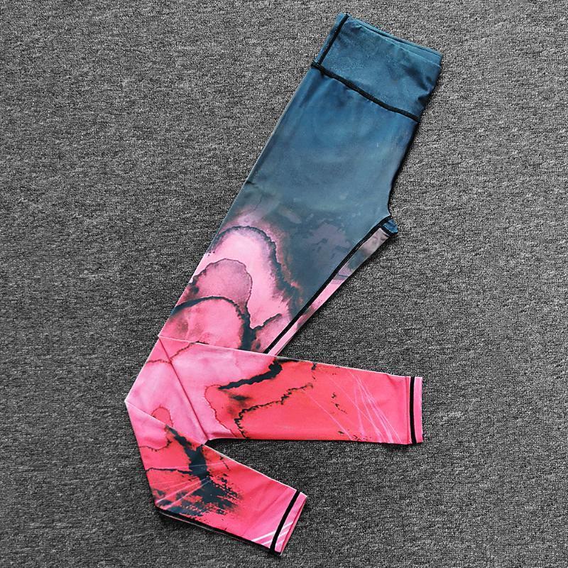 

Yoga Pants Women Leggings Fitness Running Sports Trousers High Waist Tights Printing Joggers Workout Gym Sportswear1, Hk02