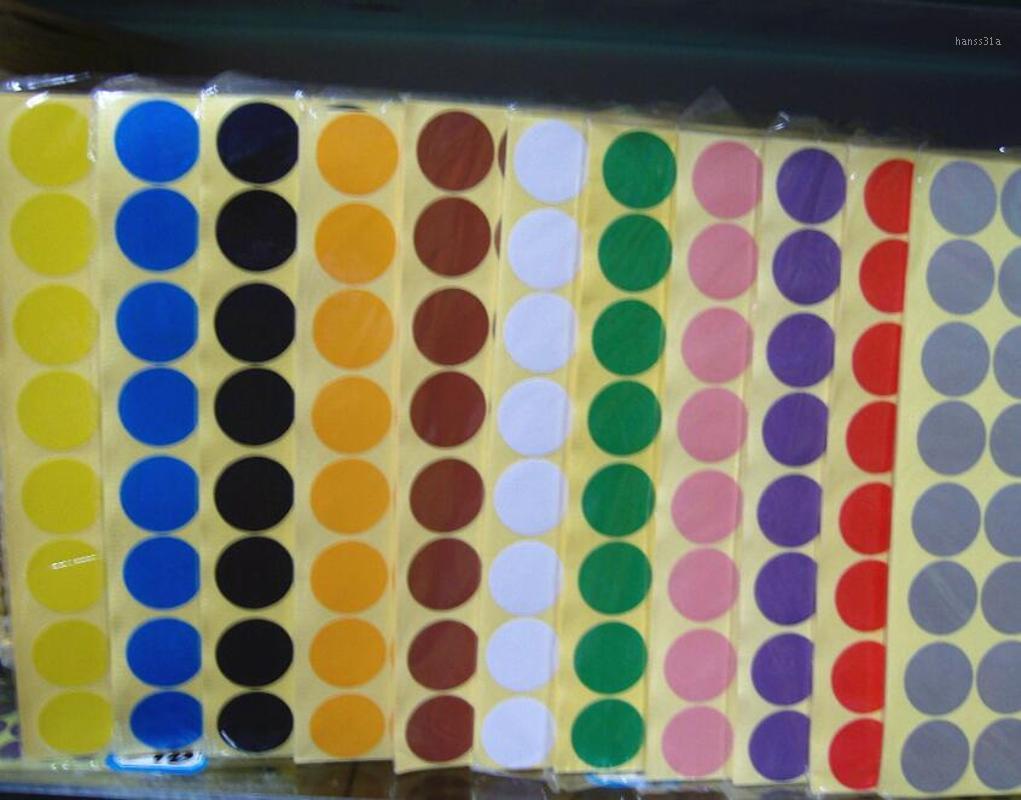 

Circle Decorative Stickers Adhesive Writeable Stickers DIY Diary Stationery label Children Gift 6/8/10/13/16/19/25/32mm1