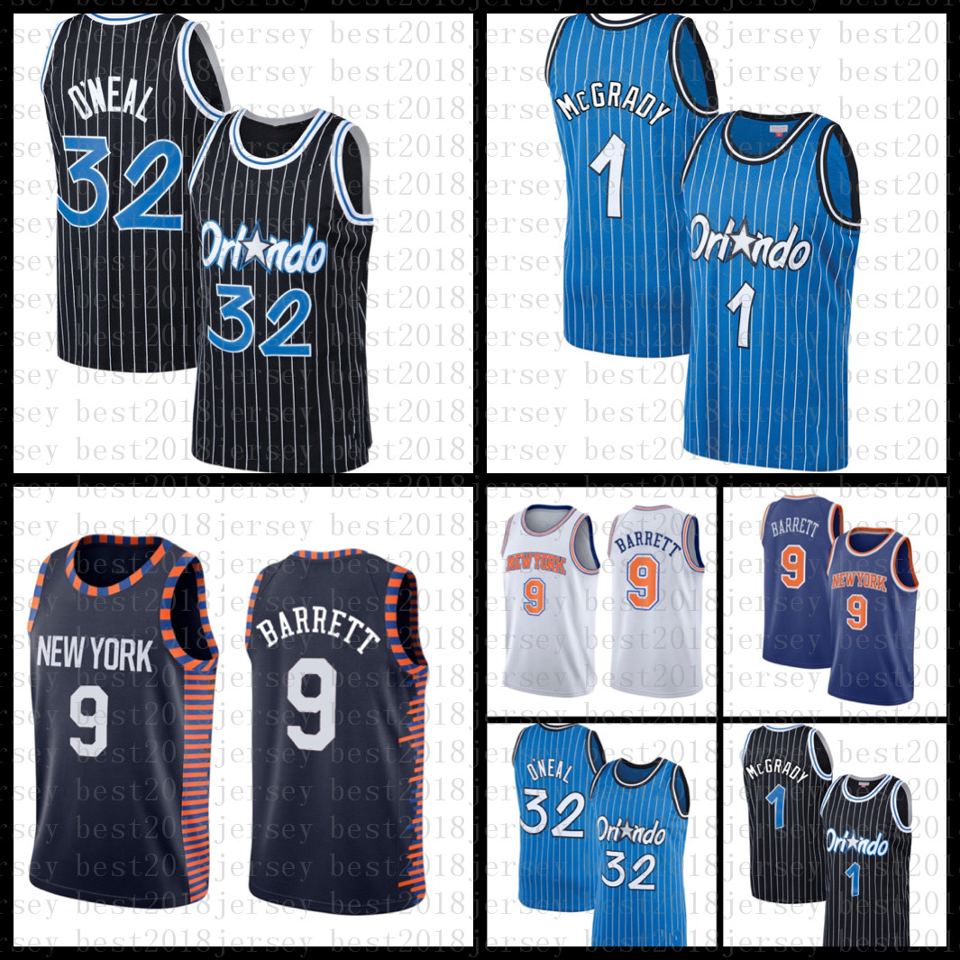 

2021 New Basketball Jersey Orlando Magic Mens New York Knicks 32 O'Neal RJ 9 Barrett Patrick 33 Ewing Penny 1 Hardaway, Mens-jersey