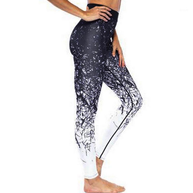 

Woman Gradient High waist Yoga Pant Skinny breathable warmth winter Sportswear For Fitness Runningveym1