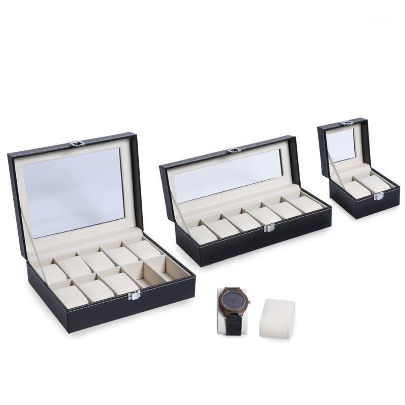 

High - end watch case PU watch display box gift box transparent cover1