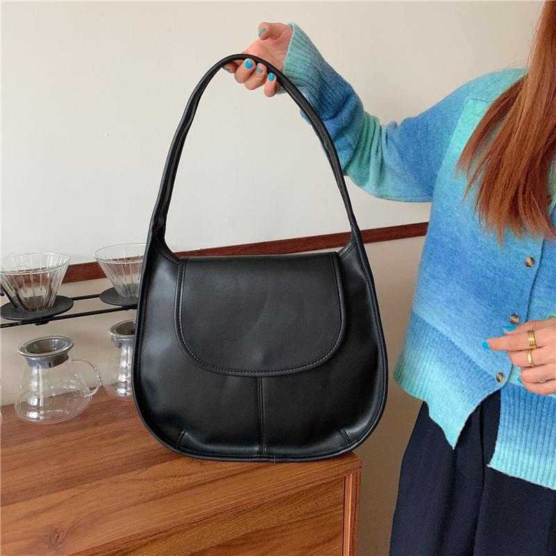 

Large Vintage PU Leather Crossbody Bag for Women 2021 Chain Designer Handbags Women's Trend Hand Bag Cross Body Bags, Black