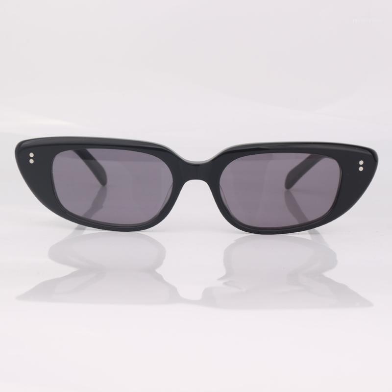 

Fashion Cat eye sunglasses women Stud Detail black frame grey lens eye wear1