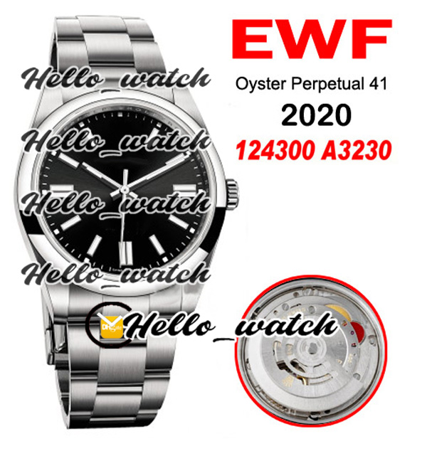 

EWF 41mm A3230 Automatic 124300 Mens Watch Polished Bezel 904L Steel Case Bracelet Black Dial m124300-0002 HWRX 2020 Top Watches Hello_watch, Custom waterproof service