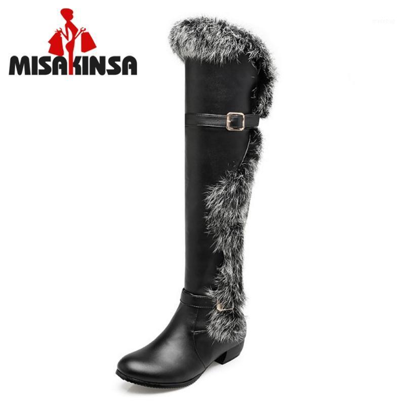 

Women Round Toe Flat Over Knee High Boots Woman Fashion Fur Botas Feminine Ladies Autumn Winter Shoes Footwear Size 34-441, Beige