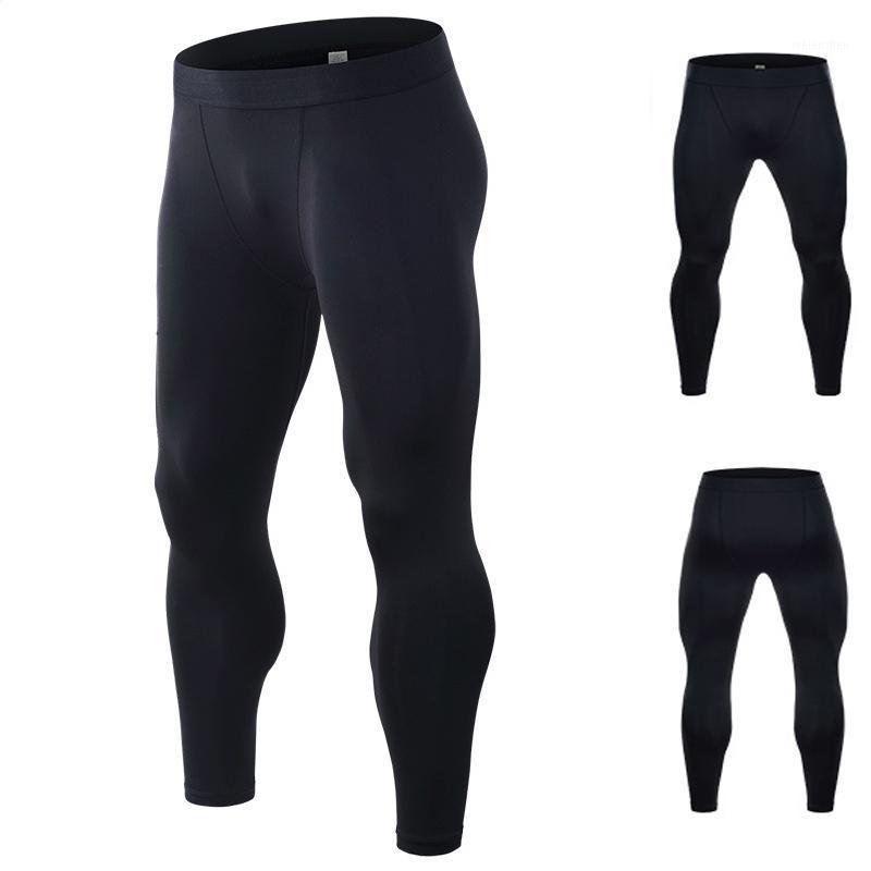 

Men Compression Pants Muscle Training Tights Gym Pants Running Joggers Fitness Trousers Yoga Leggings Sport Jogging1, Black
