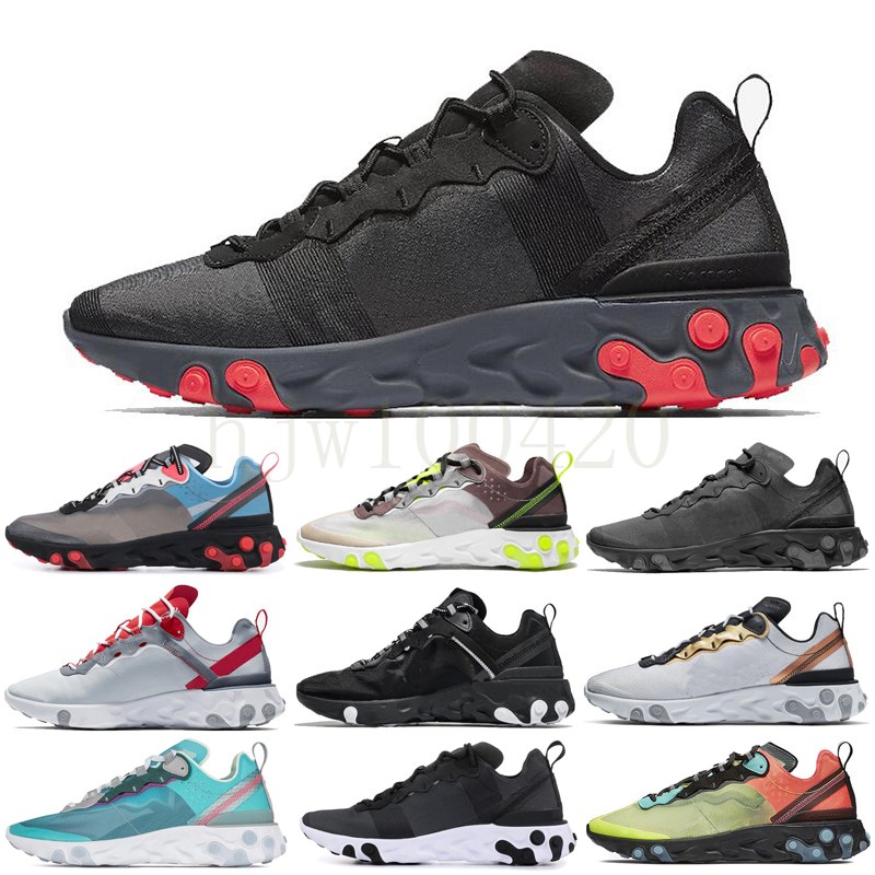 

Newest React Element 55 87 Undercover Men Women Athletic Shoes Tour Yellow Bright Blue RED ORBIT mens sneakers trainers sports shoes, Color 19