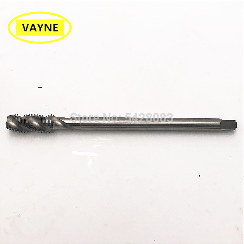 

VAYNE HSSE Long Shank Spiral Flute Tap that be lengthened by 100MM or 150mm for machine metal taps M8X1.25X100L/M10*1.5/M12X150L