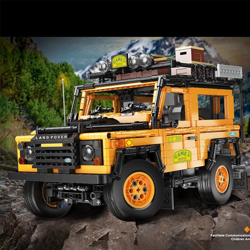 

2126 PCS LE-J908 Defender Jeep Land Cruiser Building Blocks Assembled Bricks Sets Model Diy Birthday Gifts for Kids Boys Friends Q0123