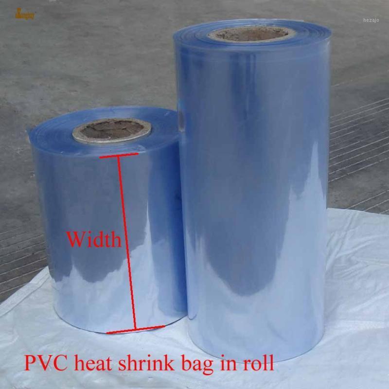 

1 kg/lot 5/6/7 /~ 32cm Width PVC Heat Shrink Wrap Tube Wholesale in Roll Clear Plastic Polybag Gift Cosmetics Packaging DIY Cut1