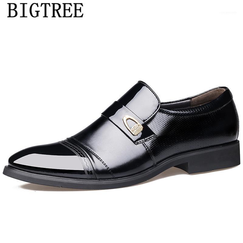 

Fashion Men Shoes Wedding Dress Shoes Men Classic Patent Leather For Zapatos De Hombre De Vestir Formal Erkek Ayakkabi1, Black