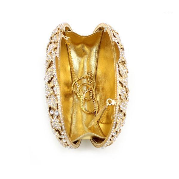 

Diamonds Women Evening Bag Wedding Party Chain Shoulder Purse Day Clutch gold Black Pink Mini Evening Bag1, Gold 1