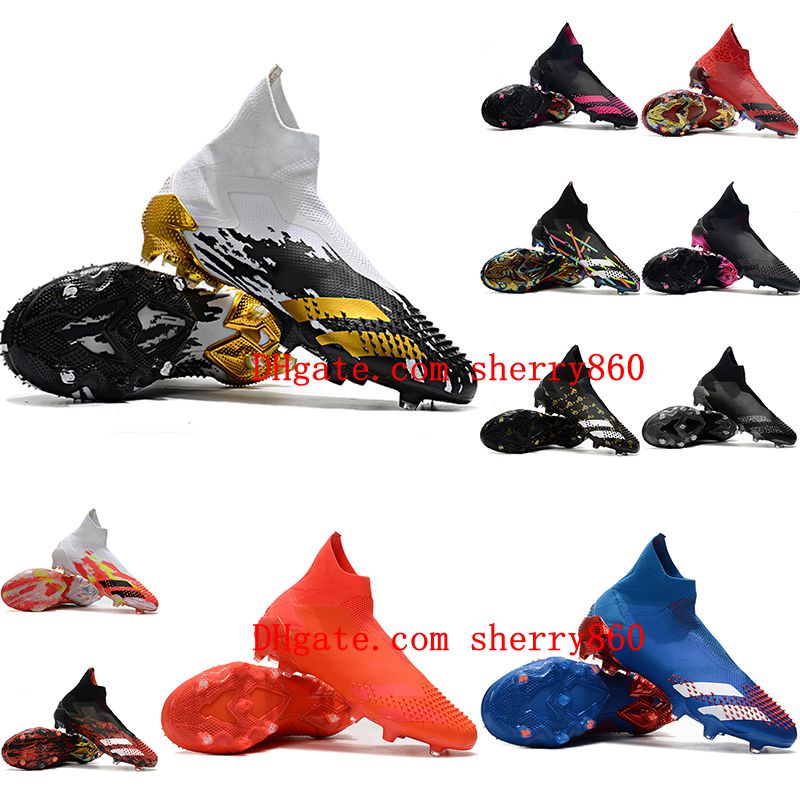 

2020 top quality mens boys soccer shoes Predator Mutator 20 FG soccer cleats women children football boots scarpe da calcio size 35-45, As picture 9