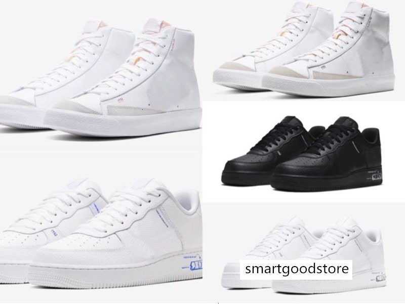 

2020 1 Mid 77 Sketch Pack Blazer High Low Men Women 1s SCHEMATIC White Black Red Casual Shoes Size 36-45