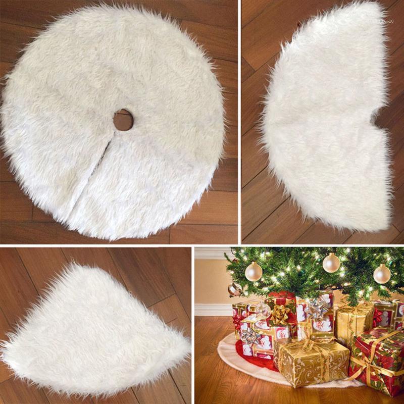 

Christmas Soft Plush Tree Skirt Christmas Tree Skirts Base Floor Mat Cover Xmas Party Decor Ornament1