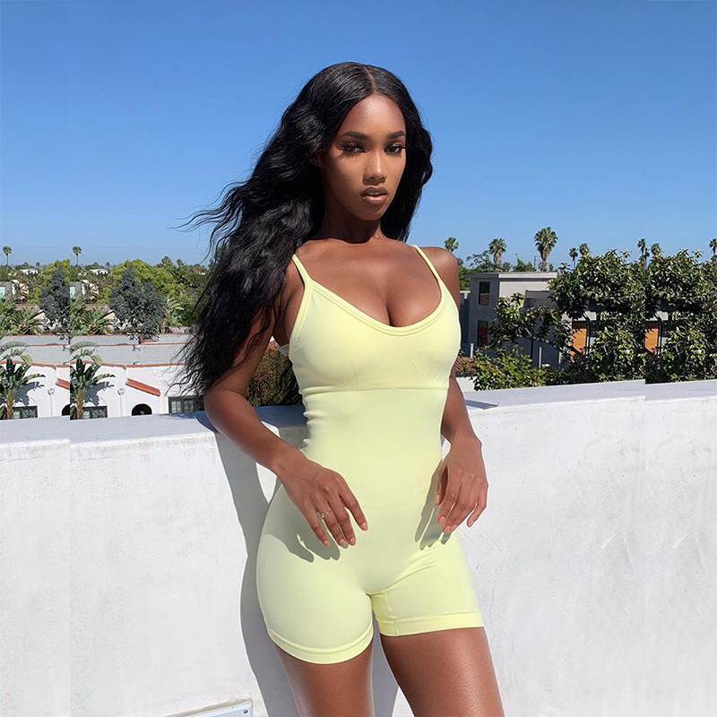 

Women' Sports Romper Casual Jumpsuit Off-Shoulder Loose Elastic Knitting Home Gym Yoga sportswear summer fall run bike clothes, Deep blue