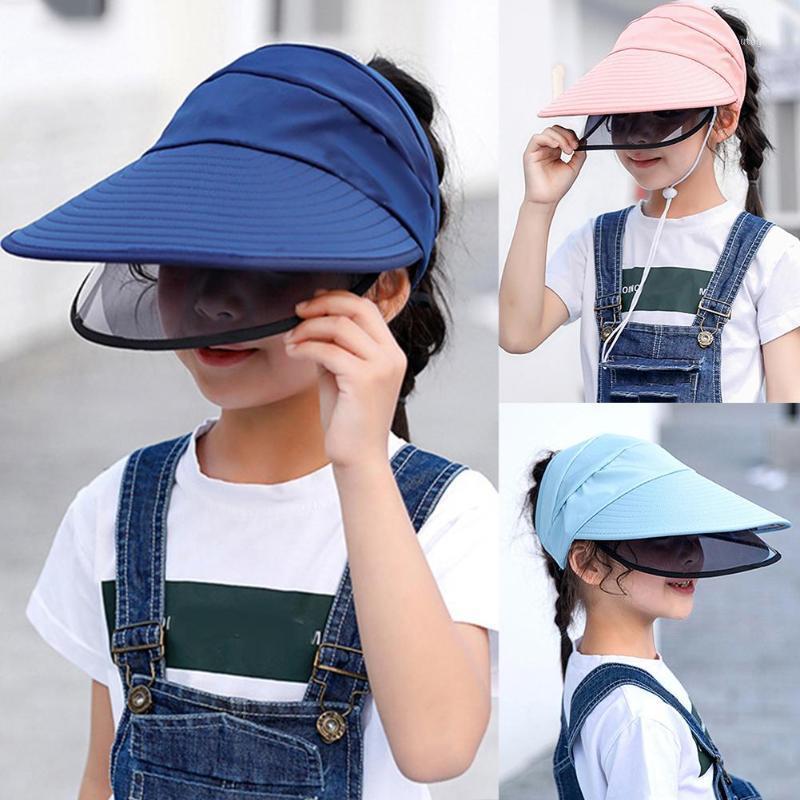 

Wide Brim Hats Kids Unisex Cap Sun Protection Outdoor Double Layer Hat Summer Anti- UV Anti-Droplets Anti-dust Big Fac1, Pink