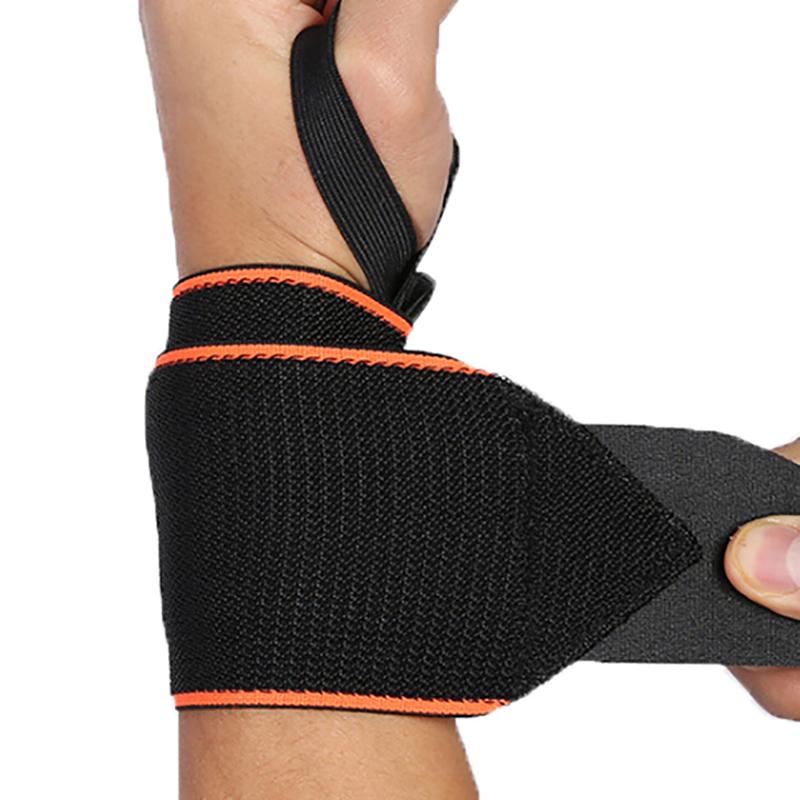 

Adjustable Wristband Wrist Wraps Bandages Weightlifting Powerlifting Protection Muscles Sports Bundled Breathable Wrist Support, Black