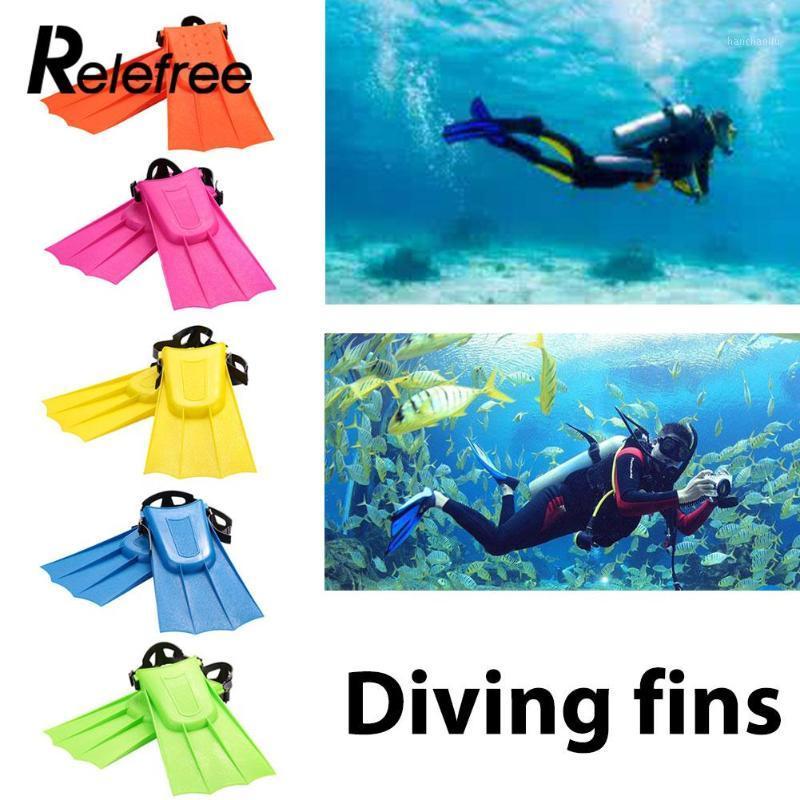 

1Pair Adult Snorkeling Swim Fins Flippers with Adjustable Heel Diving Fins1