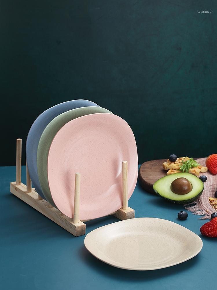 

Instant Noodles Wheat Straw Pastry Plate Creative Household Elegant Snack Plate Snack Combination Breakfast Sandwich1