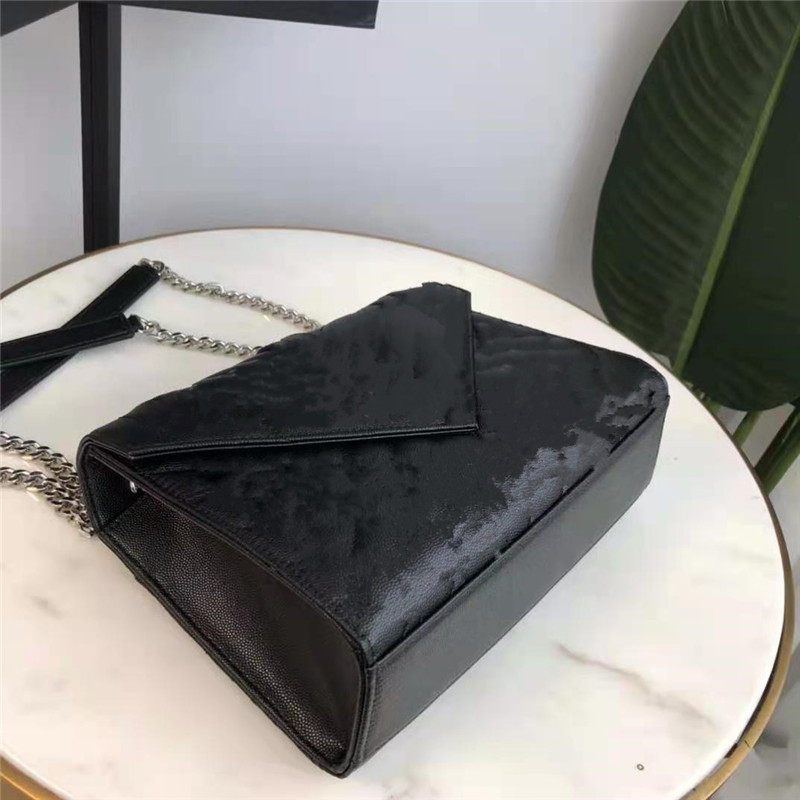 

Matelass Embossed Envelope Silver Handbags Overstitching Mix Luxurys Shoulder Bags Toned Small Hardware In Flap Hot Metal Leather Front Lauh