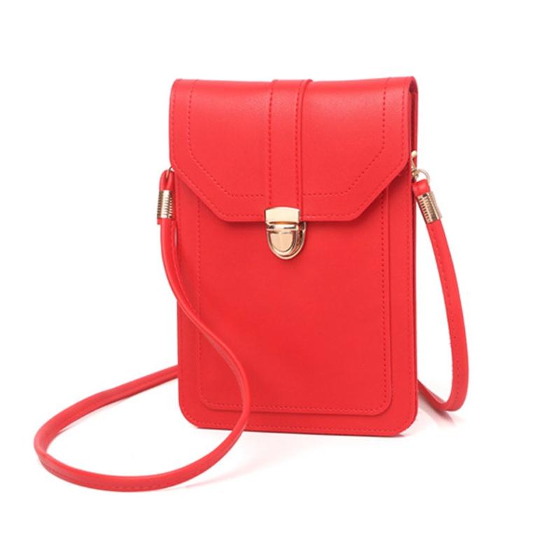 

Small Crossbody Phone Bag for Women Cellphone Shoulder Bags Card Holder Wallet A69C, Black