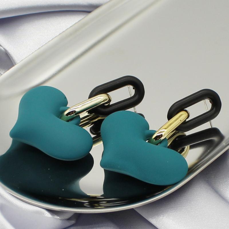 

Cute Big Heart Women Bohemian Earrings Birthday Christmas Statement Girl Fashion Jewelry Simple Geometric Ins Drop Stud Earring