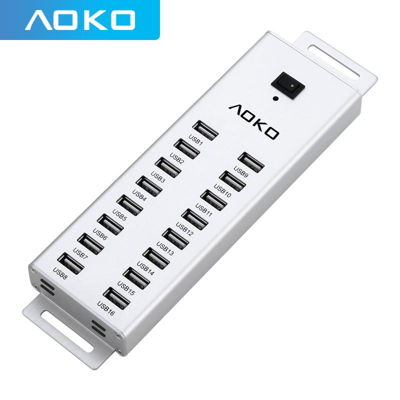 

AOKO usb hub 2.0 16 port Each interface output current 5V1A