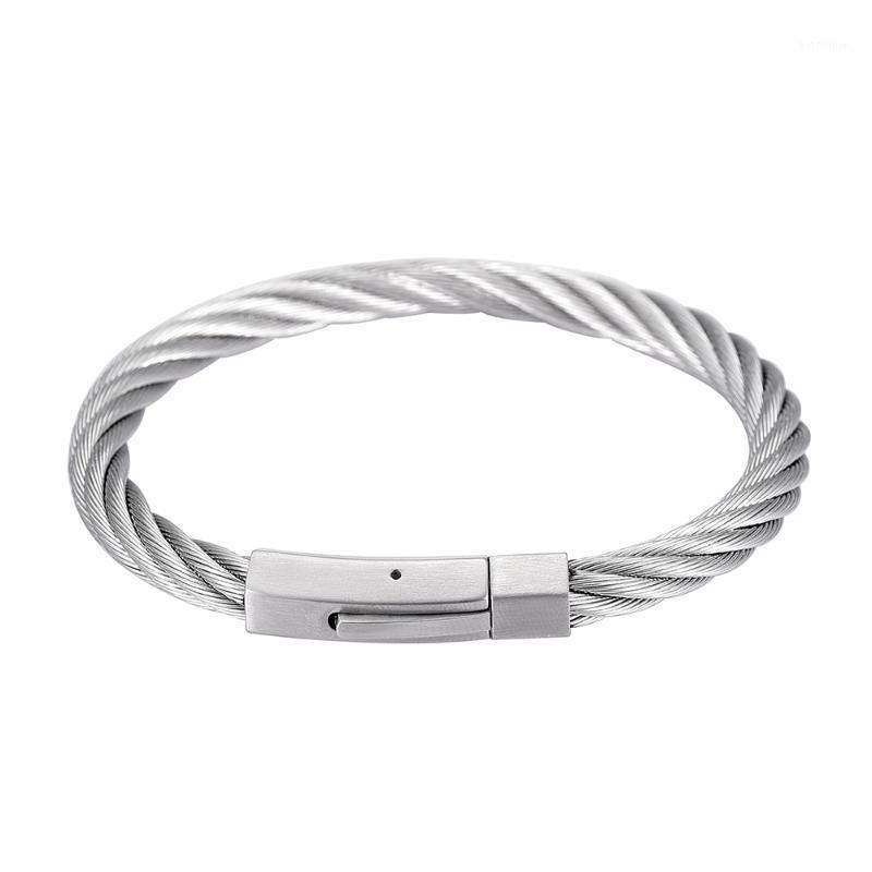 

IJB529 Steel/Rose Gold/Gold/Black Color Blank Engravable Twisted Wire 316L Stainless Steel Bangle for Women Men1