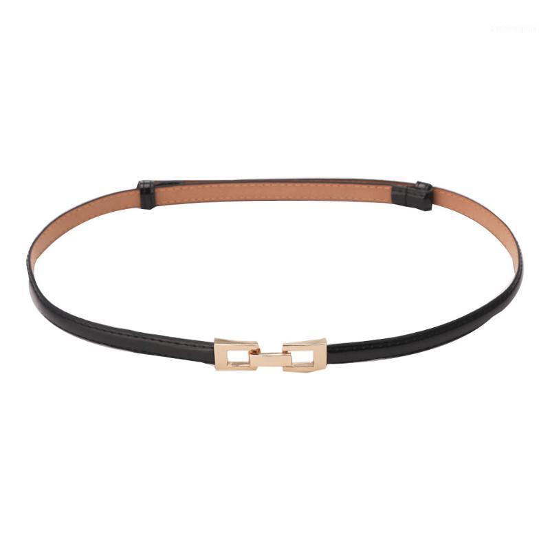 

Belts Thin Chain Elegant Fashion Women Belt Buckle Leather Waistband Accessories Women's Decorative Dress #5, Black;brown