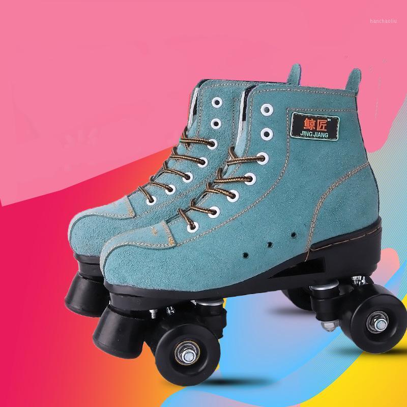 

Artificial Leather Roller Skates 4-Wheels Skates Shoes Pantine Woman Man Ourdoor Sports Shoes1, Non-flash