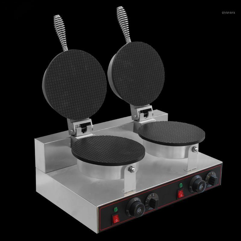 

1000W Double Head Ice Cream Leather Machine 2 Plate Cone Baker Egg roll machine Ice Cream Paper Maker cone1