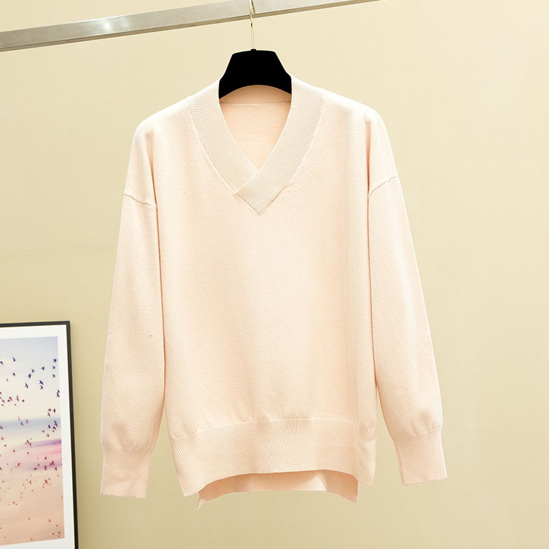 

2021 New Basic Autumn Winter Warm Women Thick v Neck Knitted Jumper Top with Button Slim Ribbed Female Pullover Sweater Kyrk, Lake blue