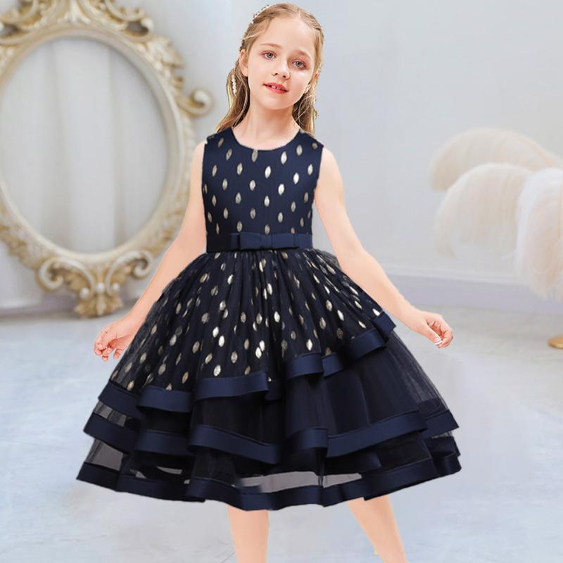 

Girl's Dresses 2021 Summer Baptism Girl Dress Elegant Princess Ellipse Sequin Kids For Children Clothing Wedding Party, Red;yellow