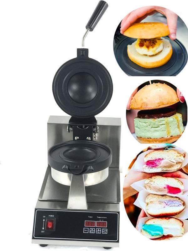 

Free ShippingDigital Donut Ice Cream Dessert Italy Gelato Panini Press Maker Commercial Krapfen Warmer Machine Burger Press Make1