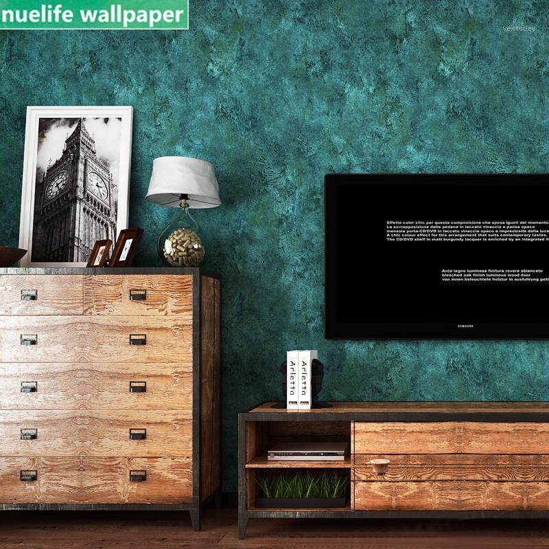 

American retro nostalgic plain country wallpaper three-dimensional embossed living room store bedroom TV background wallpaper.1