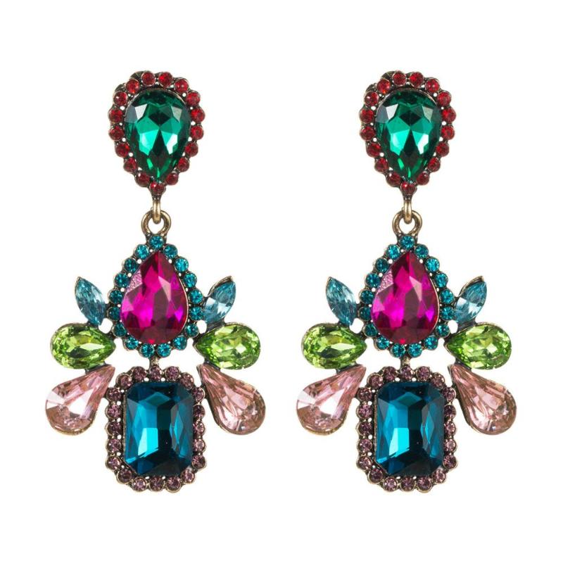 

5Colors Resin Crystal Water Drop Dangle Earrings For Women Jewelry Fashion Girl's Collection Earrings Accessories Hot Sale