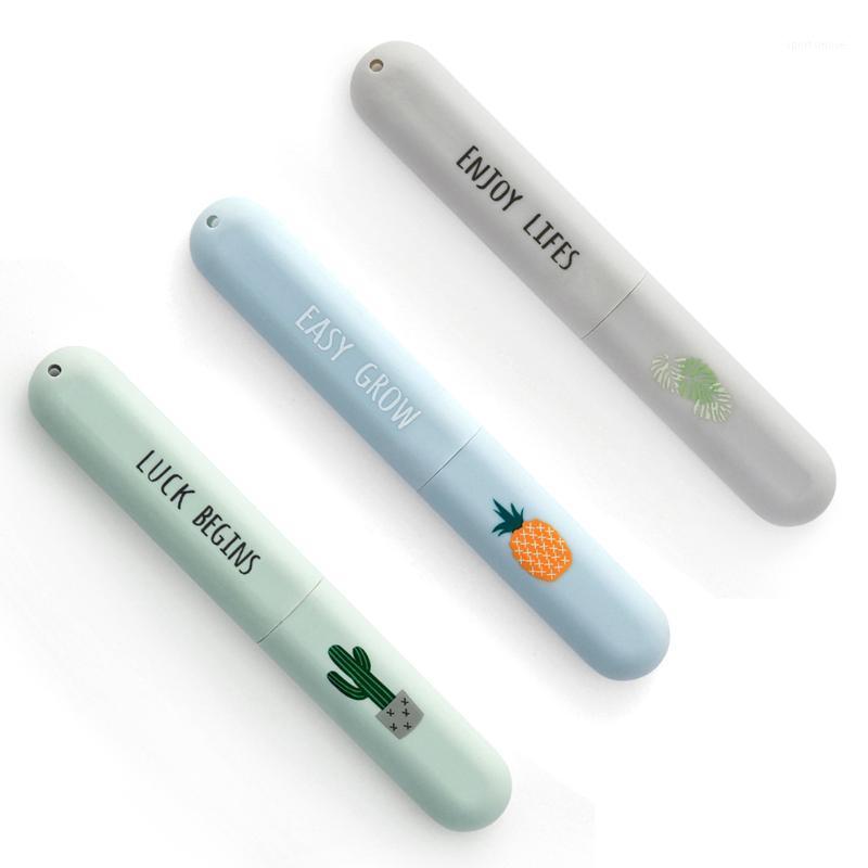 

1pcs Portable Toothbrush Cover Holder Outdoor Travel Hiking Camping Toothrush Cap Case Protect Storage Cute Box1