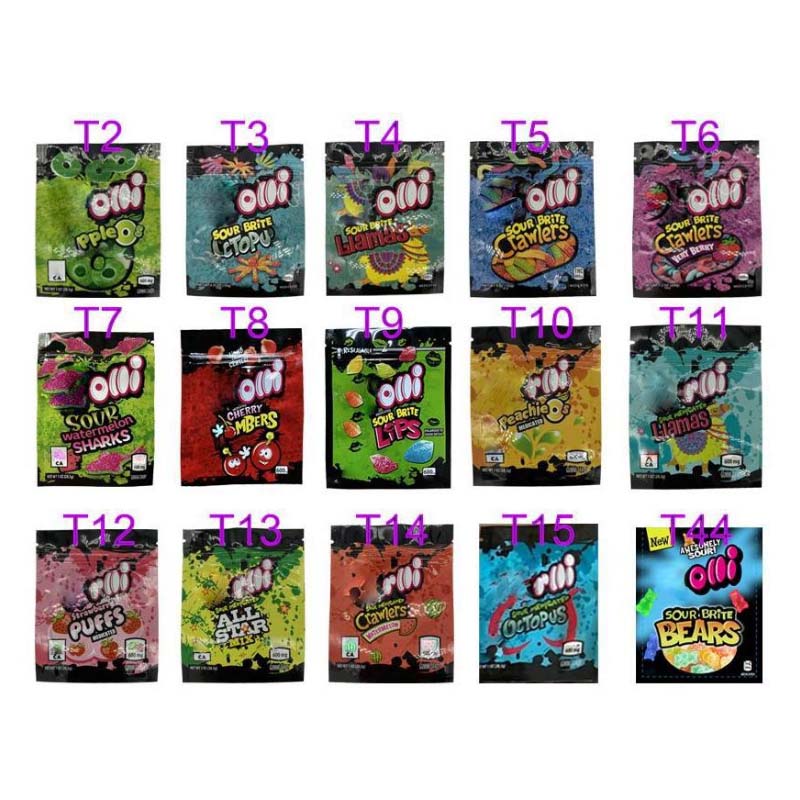 

Tro packaging bag 600mg medicated mylar bags peach Octopus apple blamas watermelon sharks