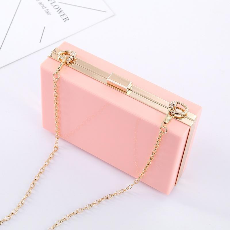 

New type square acrylic bag evening bag banquet lady acrylic hand1, Q123a4