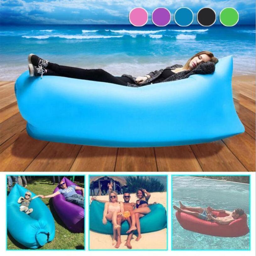Inflatable sofa outdoor lazy Camp Furniture bed Music festival for portable support customization-image-646378815