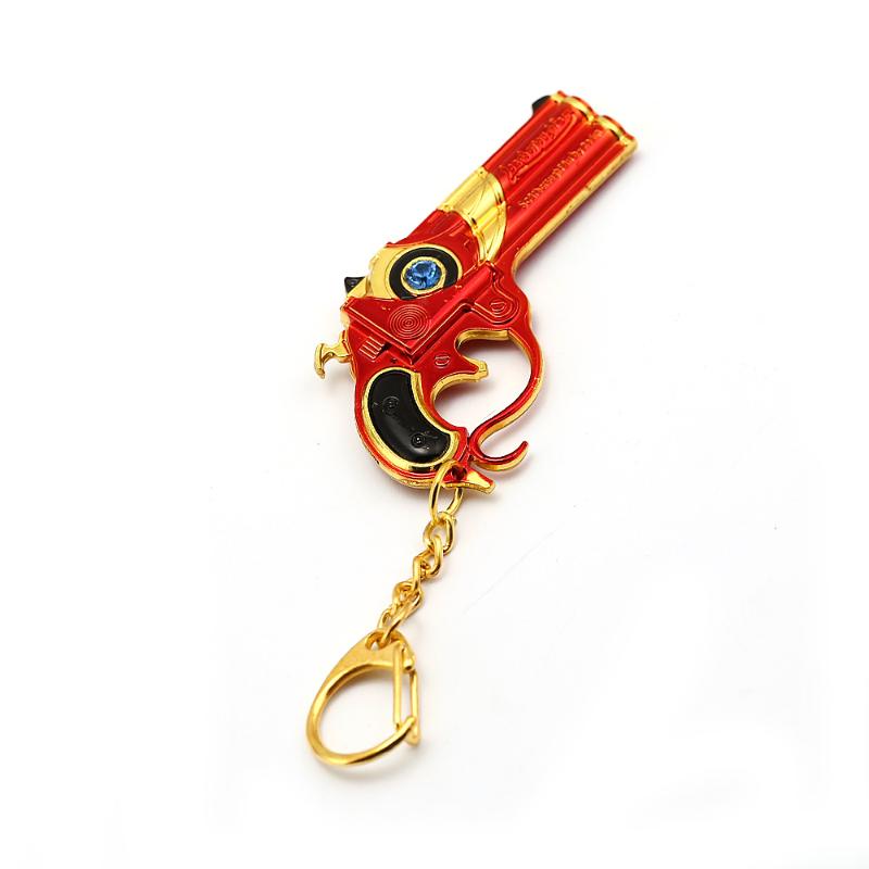 

New 2020 Bayonetta Gun Metal Keychain Crystal Accessories Bag Pendant Game Gift Men Jewelry Key Holder Rings llaveros para mujer