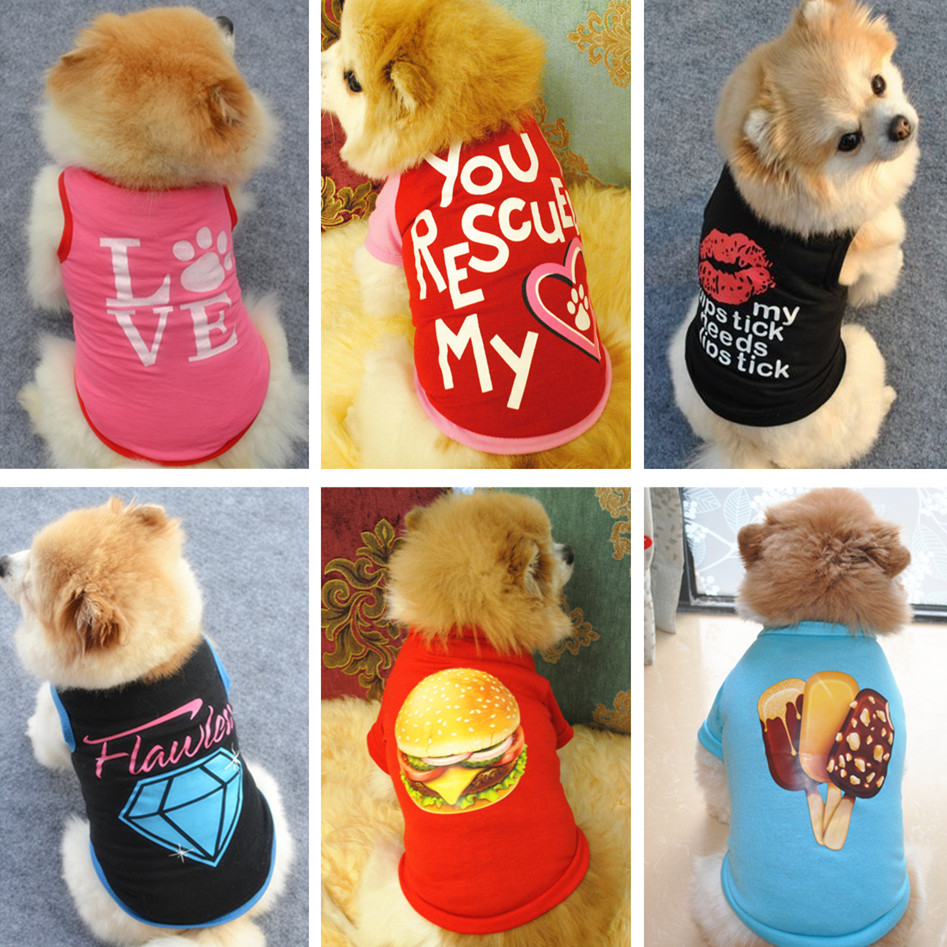 

Pet Dog Clothes for Dogs Clothing for Small Dog Clothing Yorkshire Chihuahua Letter Print Style Warm Pet Clothes Cats, 16