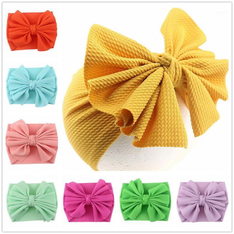 

New Baby girls Big bowknot Headband Newborn headbands Bow hair band children kid Hair Turban HeadWrap Head Band Large Bows1, Jj0677-11