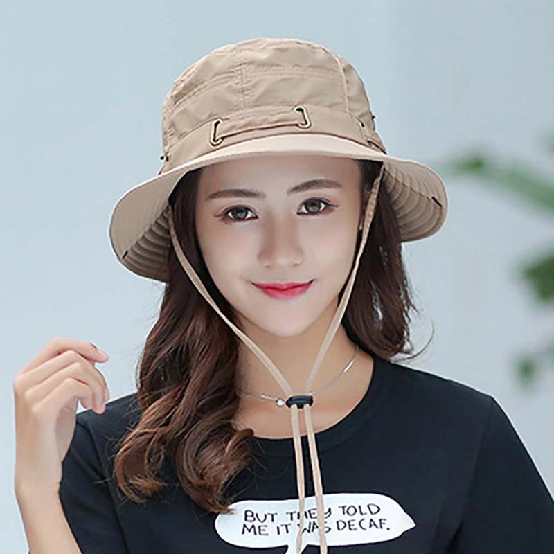 

Outdoor Sun Hat Caps Waterproof Fishing Hat Sun Protection Summer Boonie For Men And Women Foldable Bucket For Hiking, Jr